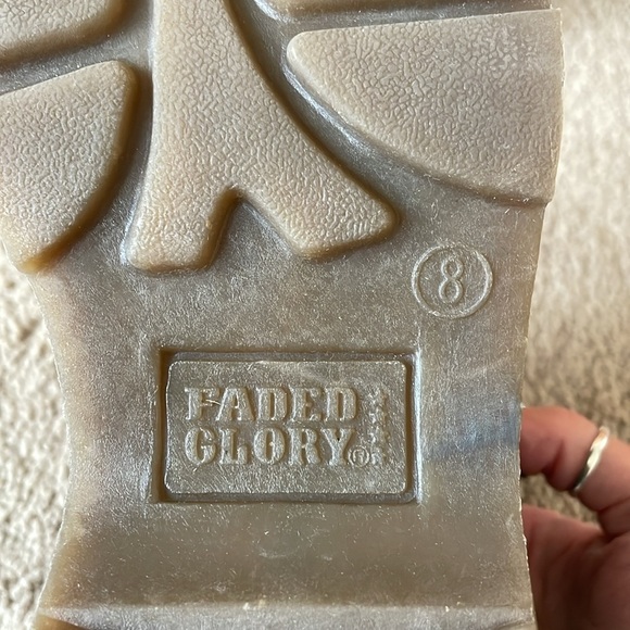 Vintage Faded Glory Chunky Sneakers W’s 8 Y2K 90’s Combat Boot Black Grunge Shoe - Picture 3 of 16